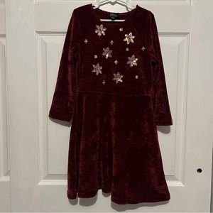 💗 *NWOT* Lilt -‎ Girls Velvet Long Sleeve Dress